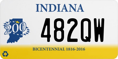 IN license plate 482QW