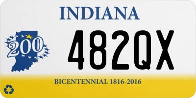IN license plate 482QX