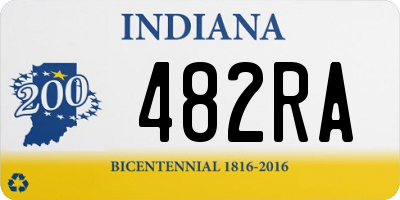 IN license plate 482RA