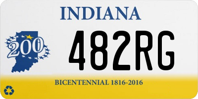 IN license plate 482RG