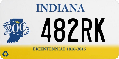 IN license plate 482RK