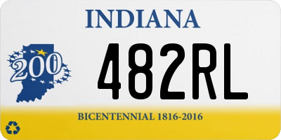 IN license plate 482RL