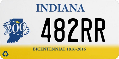 IN license plate 482RR