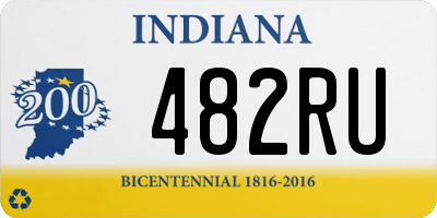 IN license plate 482RU