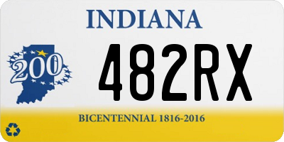 IN license plate 482RX