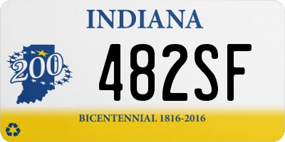 IN license plate 482SF