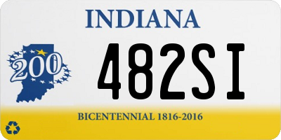 IN license plate 482SI