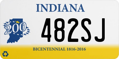 IN license plate 482SJ