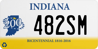 IN license plate 482SM