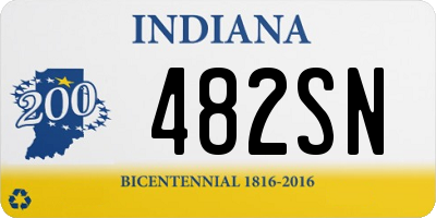 IN license plate 482SN