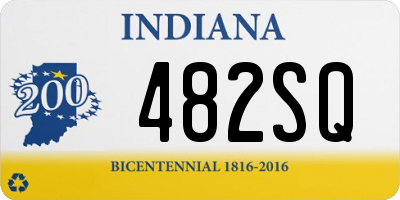 IN license plate 482SQ