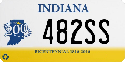 IN license plate 482SS