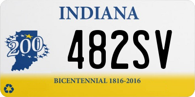 IN license plate 482SV