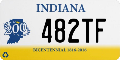 IN license plate 482TF