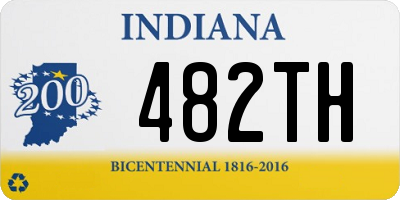 IN license plate 482TH