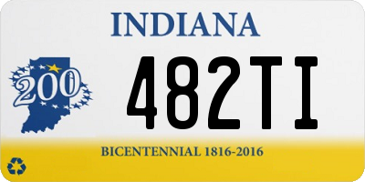 IN license plate 482TI