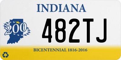 IN license plate 482TJ