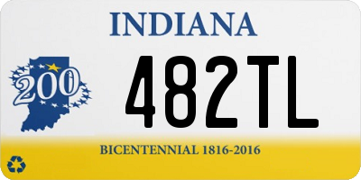 IN license plate 482TL