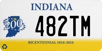 IN license plate 482TM