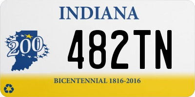 IN license plate 482TN