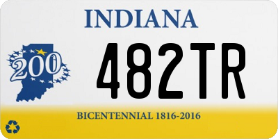 IN license plate 482TR