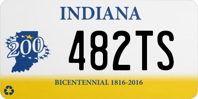 IN license plate 482TS