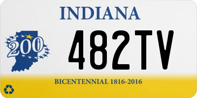 IN license plate 482TV