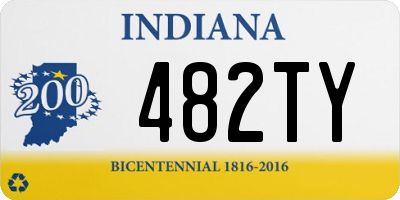 IN license plate 482TY