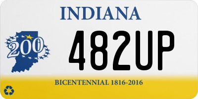 IN license plate 482UP