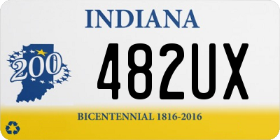 IN license plate 482UX