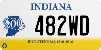 IN license plate 482WD