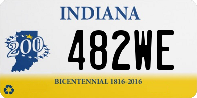 IN license plate 482WE