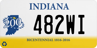IN license plate 482WI