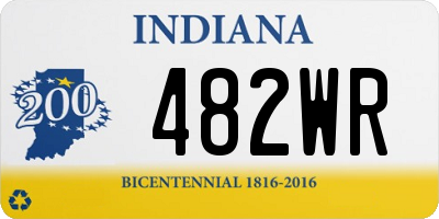 IN license plate 482WR