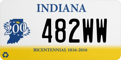 IN license plate 482WW