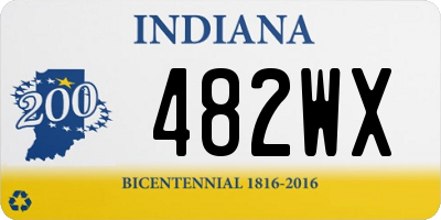 IN license plate 482WX