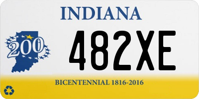 IN license plate 482XE