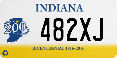 IN license plate 482XJ