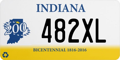 IN license plate 482XL