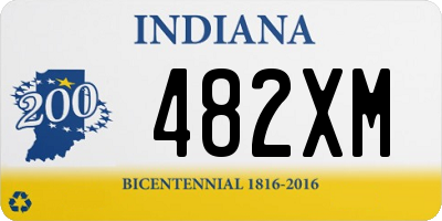 IN license plate 482XM