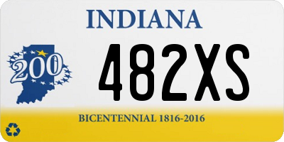 IN license plate 482XS