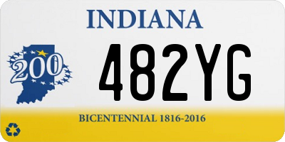 IN license plate 482YG