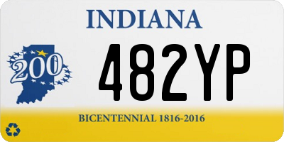 IN license plate 482YP