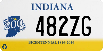 IN license plate 482ZG