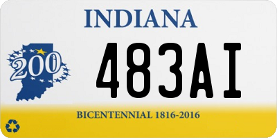 IN license plate 483AI