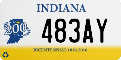 IN license plate 483AY