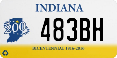 IN license plate 483BH