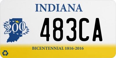 IN license plate 483CA