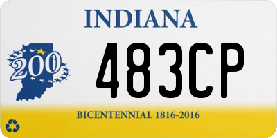 IN license plate 483CP