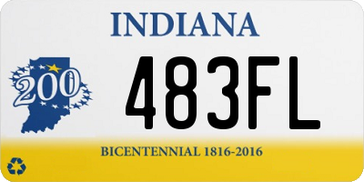 IN license plate 483FL